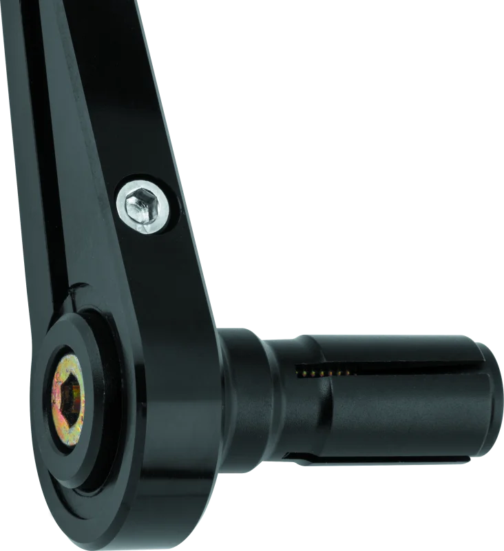 BikeMaster Adapter 7/8in Barend Mirror - Black - Side View