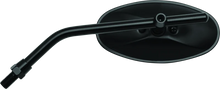 Load image into Gallery viewer, BikeMaster Adjustable Oval Mirror 10mm - Each - Black - Main Product View