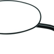 Load image into Gallery viewer, BikeMaster Adjustable Oval Mirror 10mm - Each - Black - Side View
