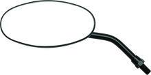 Load image into Gallery viewer, BikeMaster Adjustable Oval Mirror 10mm - Each - Black - Side View