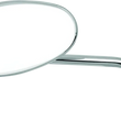 Load image into Gallery viewer, BikeMaster Adjustable Oval Mirror 10mm - Each -Chrome - Side View
