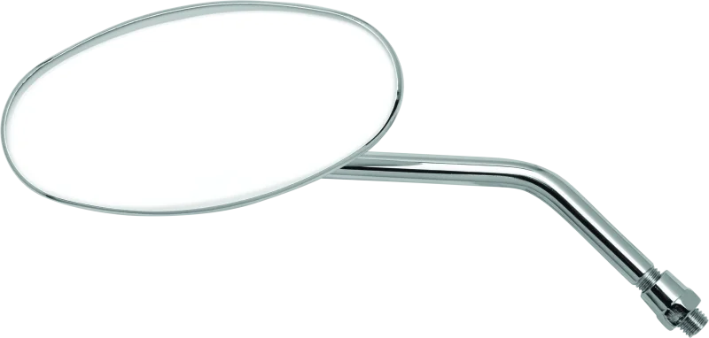 BikeMaster Adjustable Oval Mirror 10mm - Each -Chrome - Side View