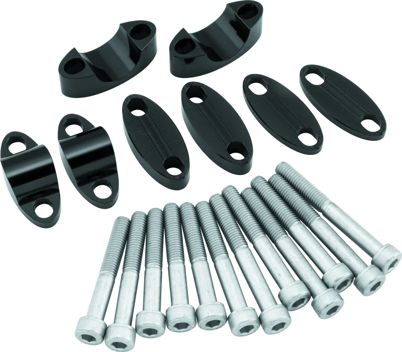 BikeMaster Aluminum Handlebar Riser 1in - Black