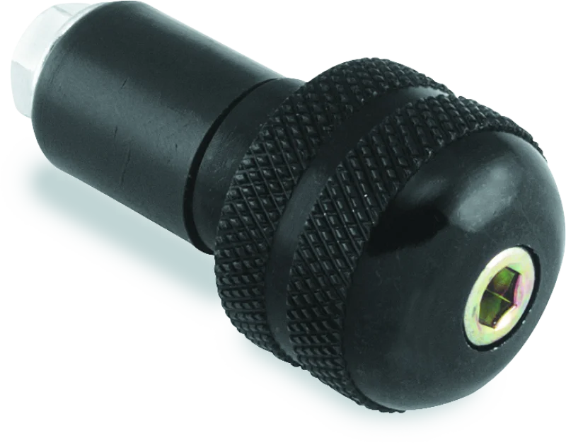 BikeMaster Anti-Vibration Bar Ends - 1in - Black - Main Product View