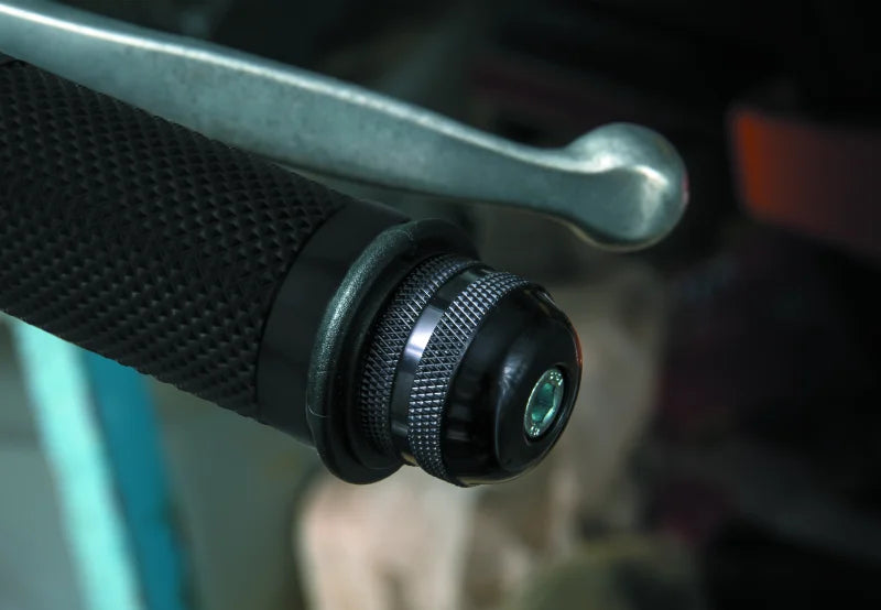 BikeMaster Anti Vibration Bar Ends - Black - Side View