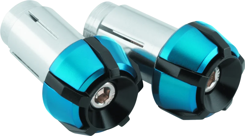 BikeMaster Anti-Vibration Bar Ends - Black/Blue