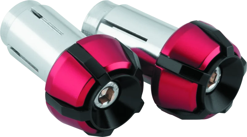 BikeMaster Anti-Vibration Bar Ends - Black/Red