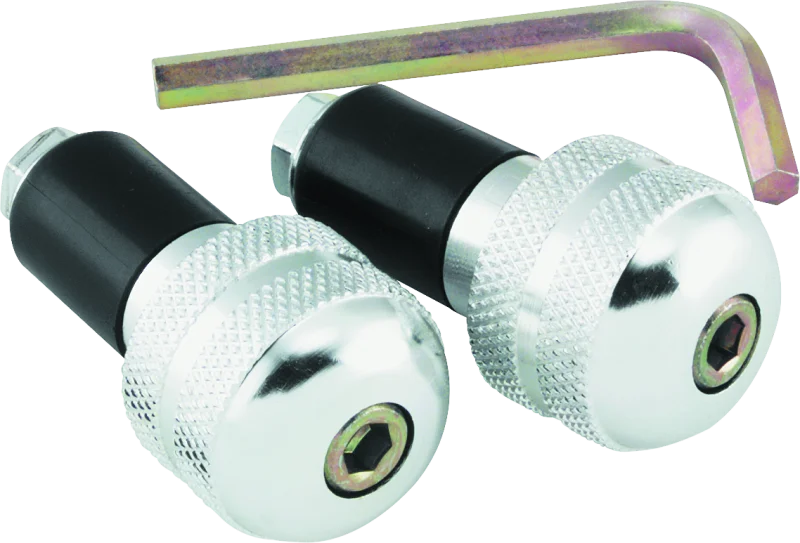 BikeMaster Anti Vibration Bar Ends - Silver