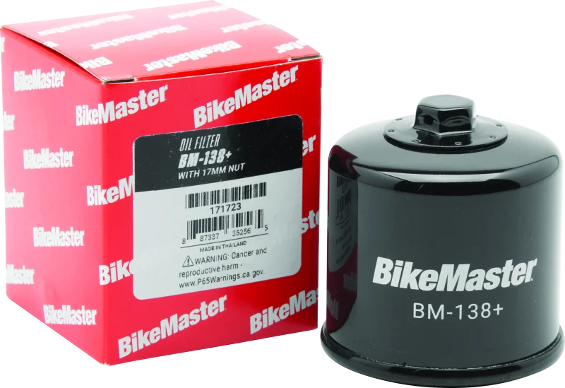 BikeMaster BM-138+ Oil Filter - Black