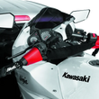 Load image into Gallery viewer, BikeMaster Bar Harness Tiedown Assist - Black/Red - Side View