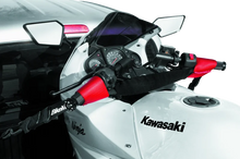 Load image into Gallery viewer, BikeMaster Bar Harness Tiedown Assist - Black/Red - Side View