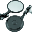 Load image into Gallery viewer, BikeMaster Barend Mirror Folding 7/18in Handlebars - Pair - Black