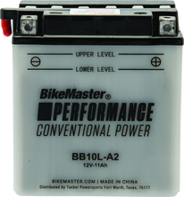 Load image into Gallery viewer, BikeMaster Battery - BB10L-A2 fits 1981-1982 Kawasaki KZ305 CSR / 1987-1988 Kawasaki KZ305B LTD / 1977-1979 Kawasaki KZ650...