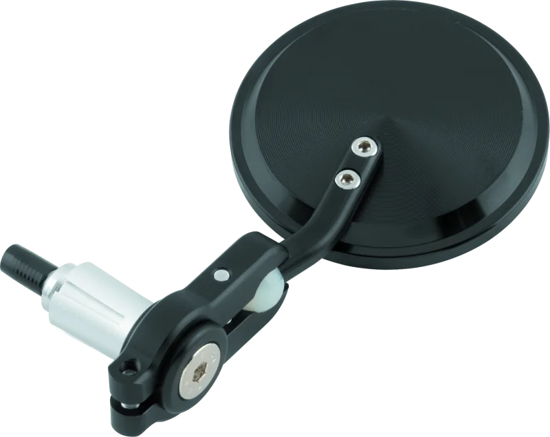 BikeMaster Folding Barend Mirrors 7/8in Handlebars - Pair - Black