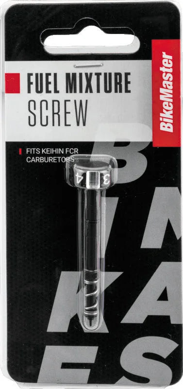 BikeMaster Fuel Mixture Screw - Black - Side View