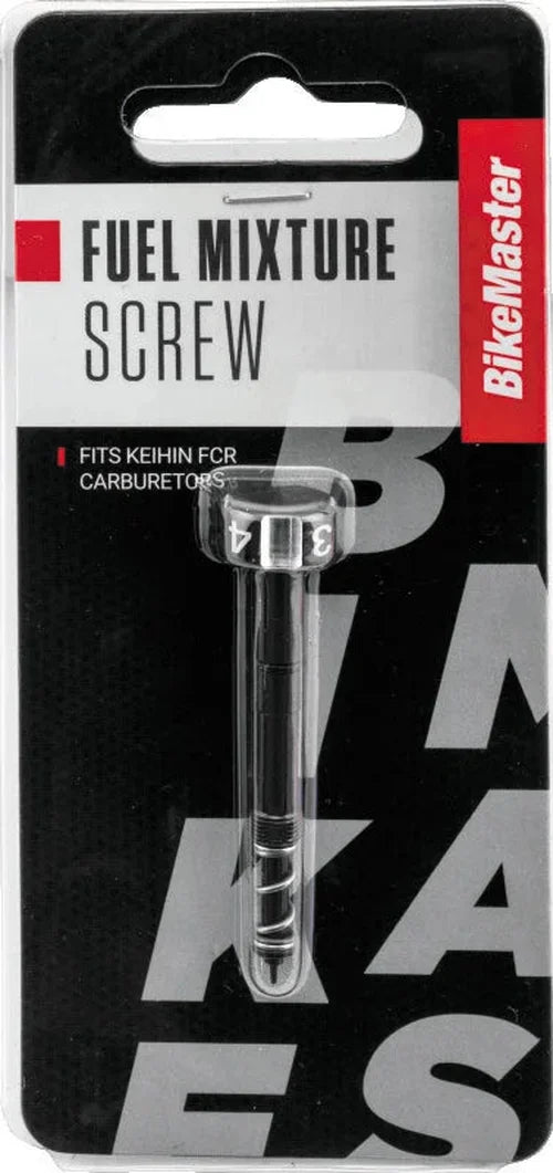 BikeMaster Fuel Mixture Screw - Black - Side View