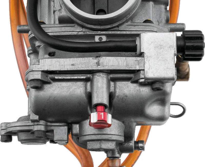 BikeMaster Fuel Mixture Screw - Red - Side View