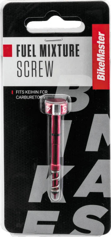 BikeMaster Fuel Mixture Screw - Red - Detail View