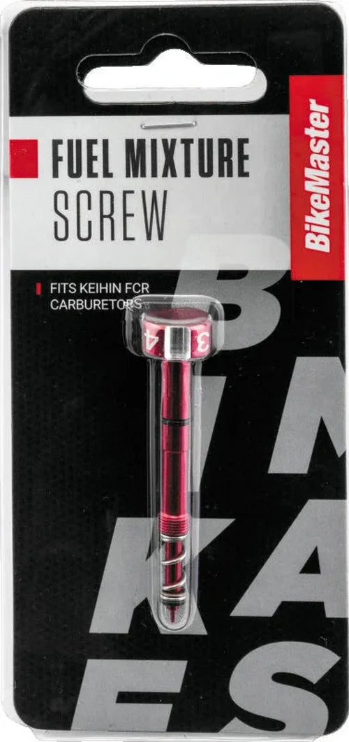 BikeMaster Fuel Mixture Screw - Red - Detail View