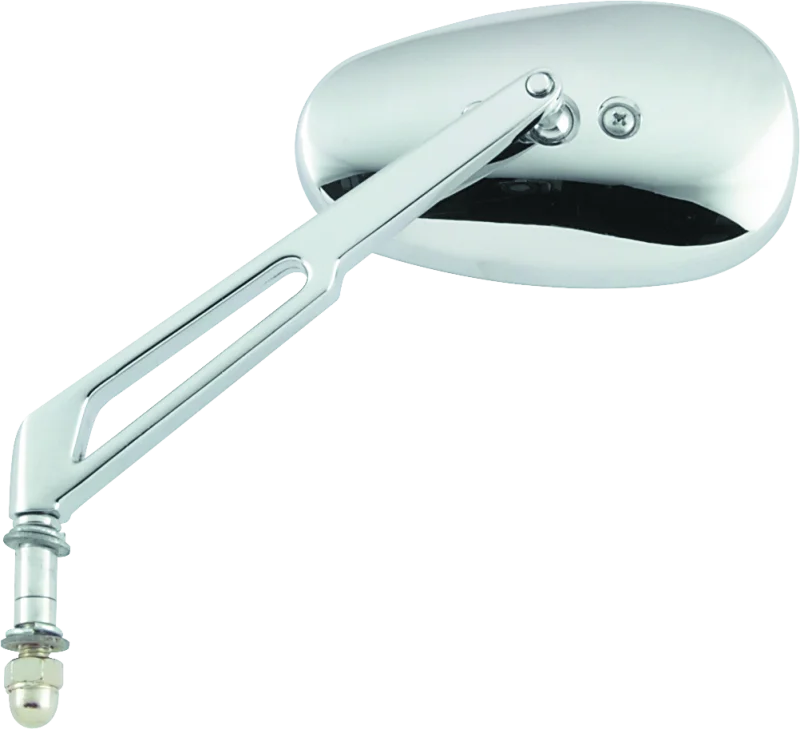 BikeMaster Harley Highrise Mirror 6-1/16in Stem - Each - Chrome