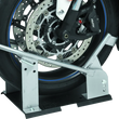 Load image into Gallery viewer, BikeMaster Heavy Duty Wheel Chock - Silver - Back View
