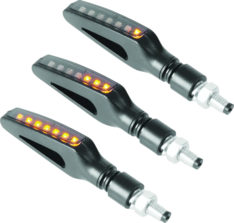BikeMaster Hollow Sequential Turn Signal - Side View