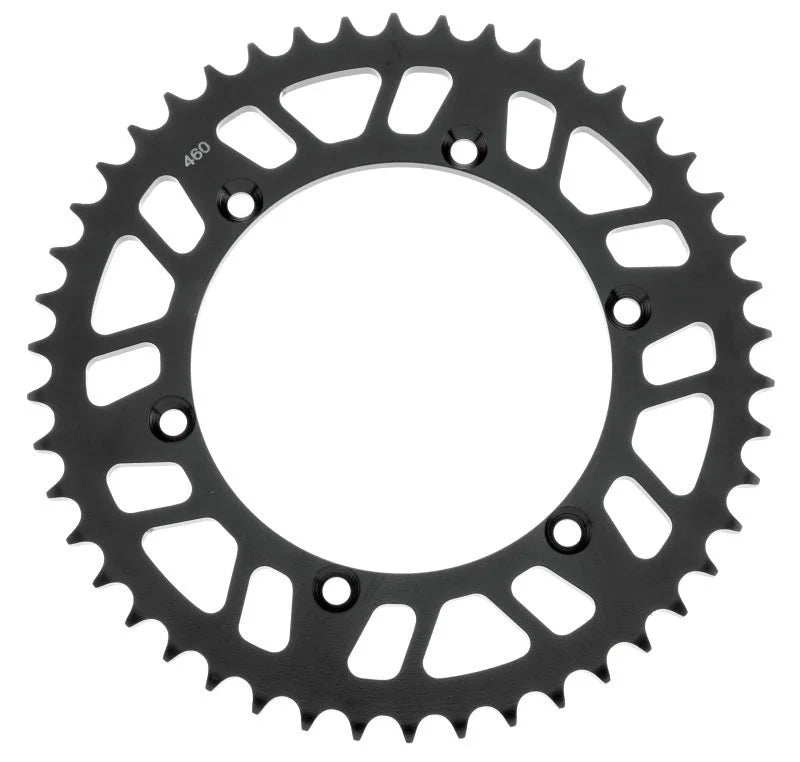 BikeMaster Kawasaki Rear Steel Sprocket 520 46T - Black - Side View