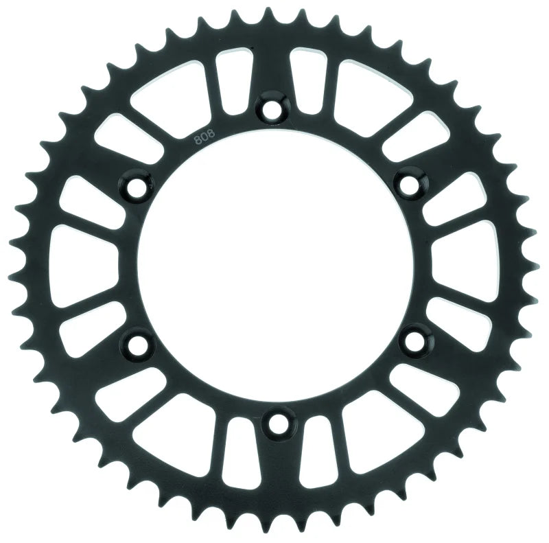 BikeMaster Kawasaki Rear Steel Sprocket 520 49T - Black - Side View