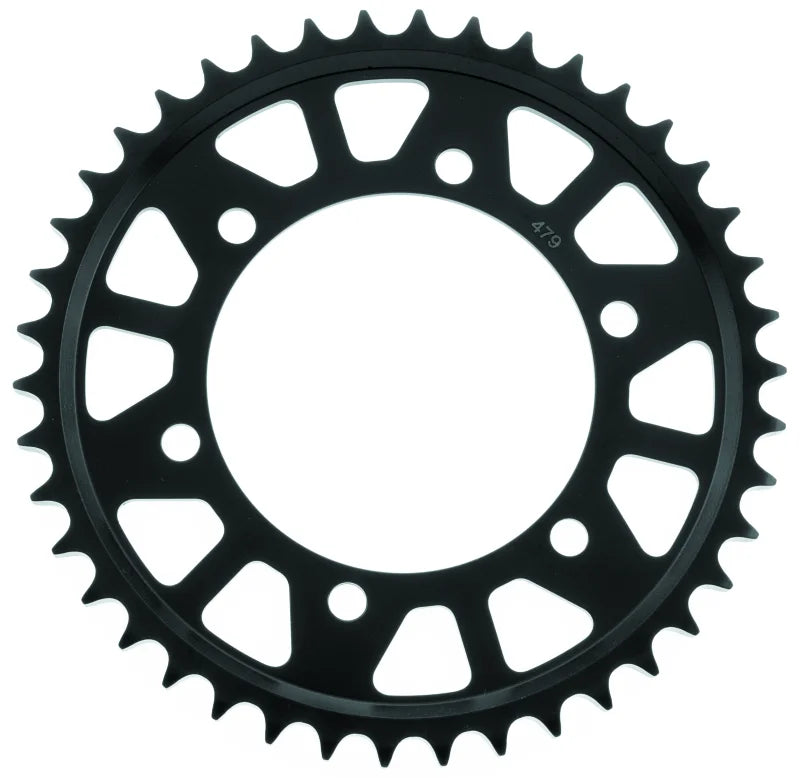 BikeMaster Kawasaki Rear Steel Sprocket 530 43T - Black - Side View