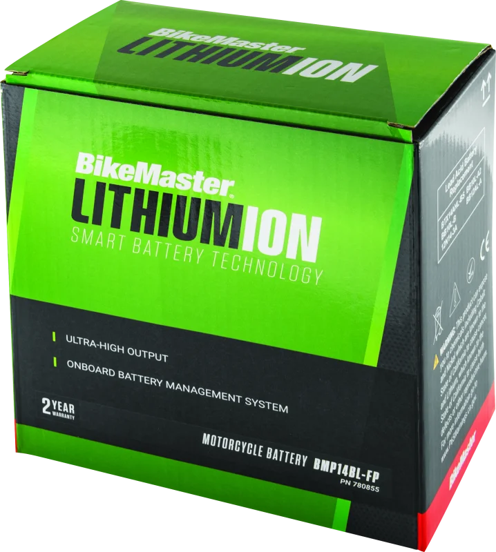 BikeMaster Lithium Ion 2.0 Battery - BMP14BL-FP - Detail View
