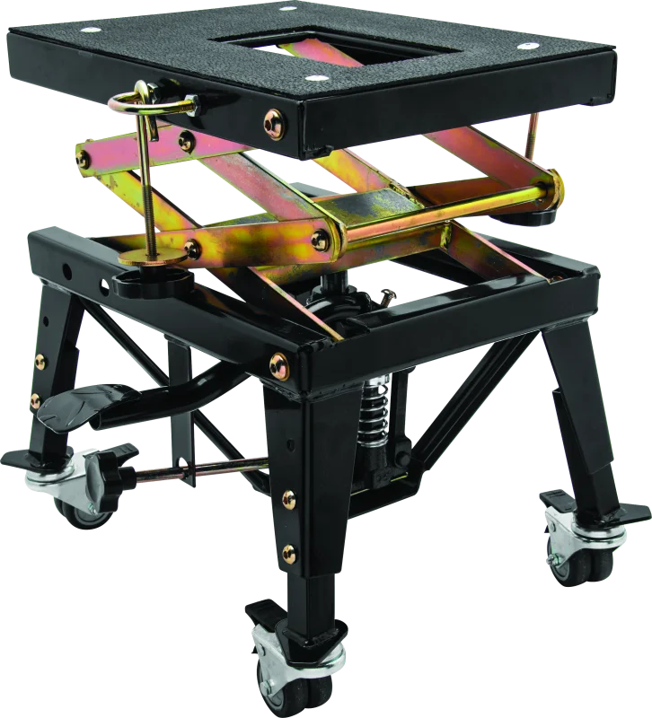 BikeMaster MX Scissor Lift w/ Wheels - Side View