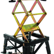 Load image into Gallery viewer, BikeMaster MX Scissor Lift w/ Wheels - Back View