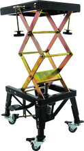 Load image into Gallery viewer, BikeMaster MX Scissor Lift w/ Wheels - Back View