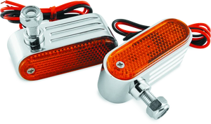 BikeMaster Marker/Side Lights 5/16in Mount Dual Bulb Amber