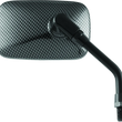 Load image into Gallery viewer, BikeMaster Mini Rectangle Mirror 10mm - Carbon Fiber - Each