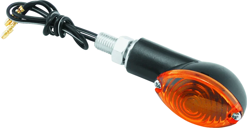 BikeMaster Ministalk Marker Light Oval - Black/Amber