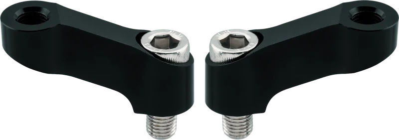 BikeMaster Mirror Extension 10mm Pair - Black