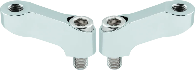 BikeMaster Mirror Extension 10mm Pair - Chrome