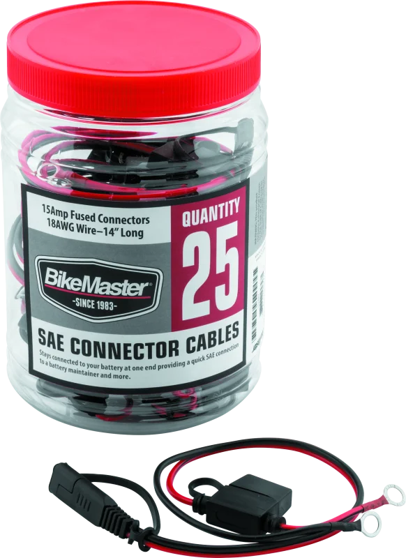 BikeMaster SAE Wire w/Fuse - 25 Piece Tub
