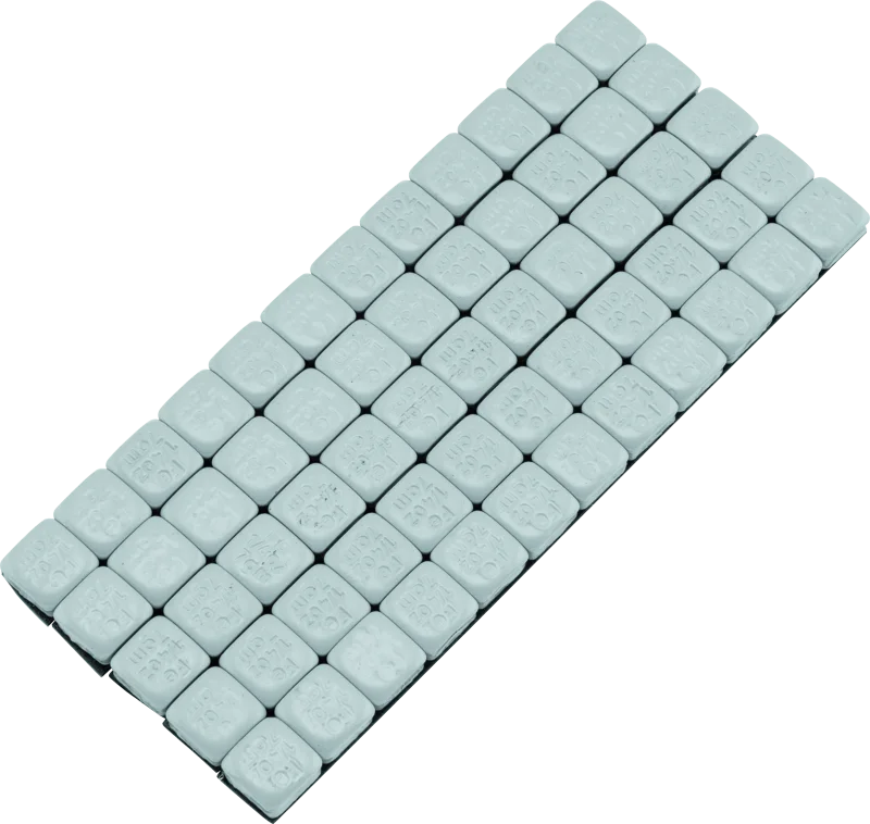 BikeMaster Square Wheel Weights Adhesive 1/4oz Silver