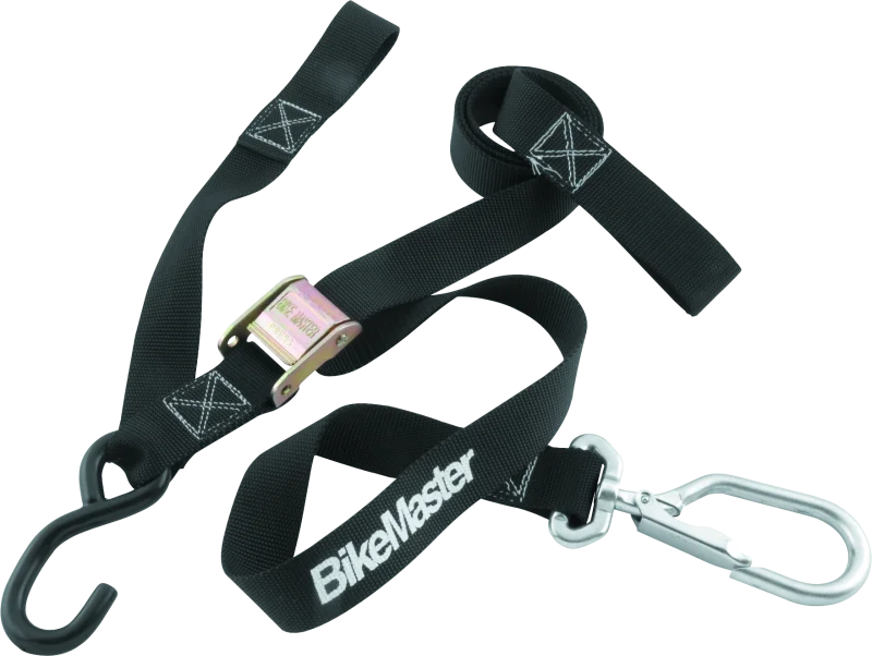 BikeMaster Tiedown 1-1/2in Swivel Softhook - Black - Main Product View