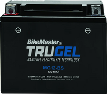 Load image into Gallery viewer, BikeMaster TruGel Battery - MG12-BS