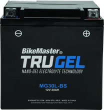 Load image into Gallery viewer, BikeMaster TruGel Battery - MG30L-BS