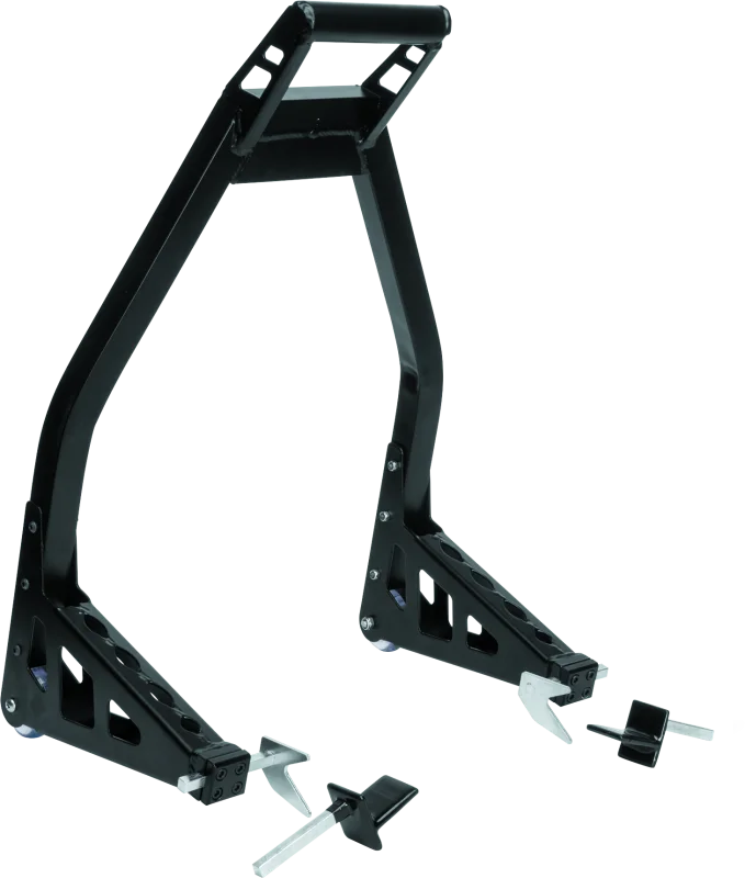 BikeMaster Universal Aluminum Stand - Rear - Black - Main Product View