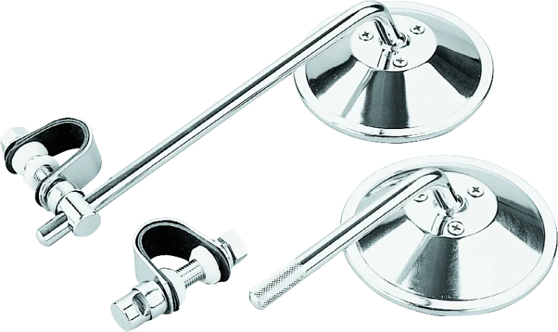 BikeMaster Universal Clamp On Mirror 8in Stem - Side View