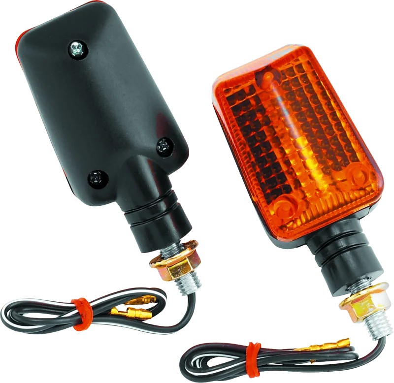 BikeMaster Universal Ministalk Marker Light - Black/Amber
