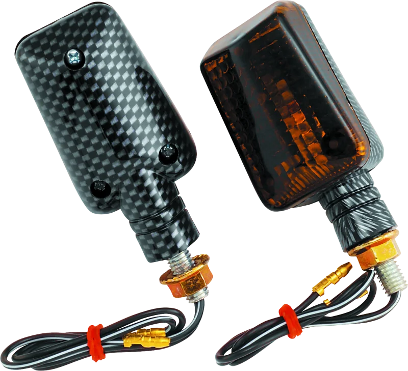 BikeMaster Universal Ministalk Marker Light - Carbon/Smoke