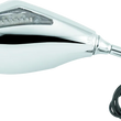 Load image into Gallery viewer, BikeMaster Universal Mirror with Integrated Turn Signals 10mm - Pair - Chrome - Main Product View