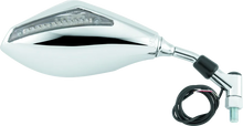 Load image into Gallery viewer, BikeMaster Universal Mirror with Integrated Turn Signals 10mm - Pair - Chrome - Main Product View