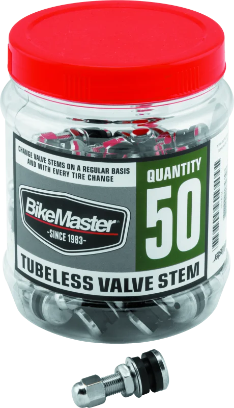 BikeMaster Valve Stem Chrome Tubeless Tub 50